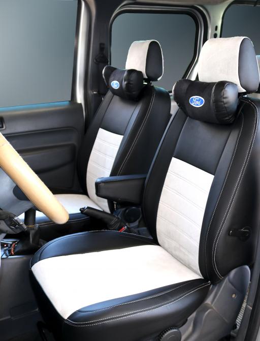Ford Connect 2009-2014 Siyah Deri-Açık Bej Tay Tüyü-2014