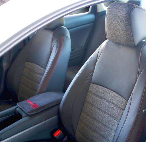 Honda Civic FC 5 -2017-2020-Siyah Deri-Koyu Gri Keten