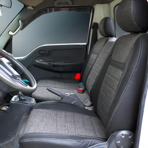 Kia Bongo 2015 Siyah Deri-Koyu Gri Keten