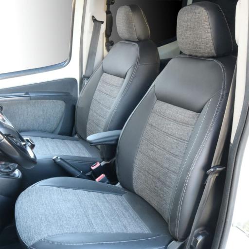 Fiat Fiorino 2017 Siyah Deri-Koyu Gri Keten