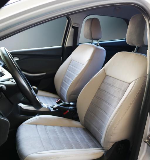 Ford Focus-2010-2019 Koyu Bej Deri-Koyu Bej Tay Tüyü