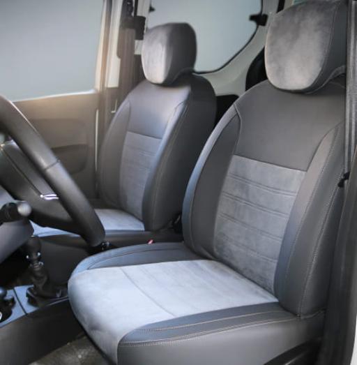 Dacia Dokker Koyu Gri Deri-Açık Gri Tay Tüyü